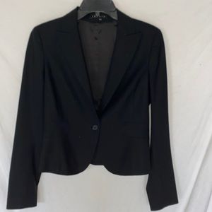 Theory Black Wool Cropped Blazer